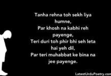 Alone Sad Shayari in English Alone Sad Shayari in English